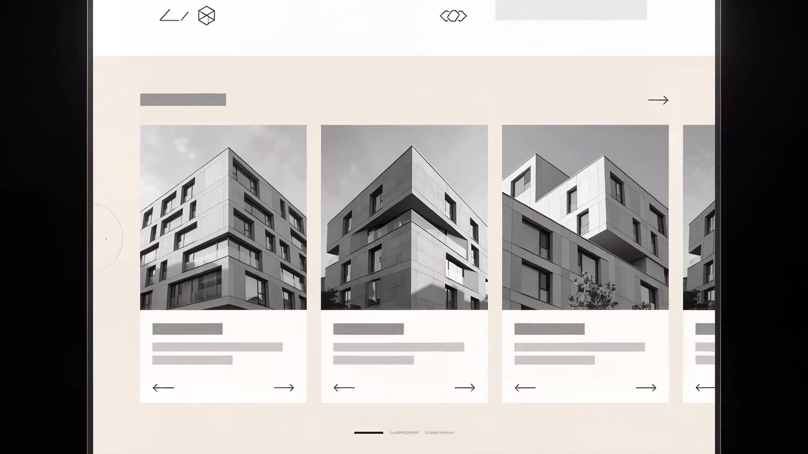 An expressive premium website layout